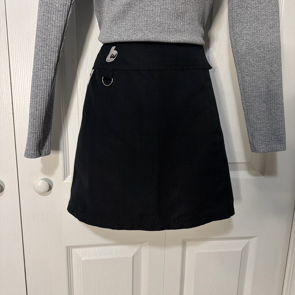 Sporty Black Mini Skirt